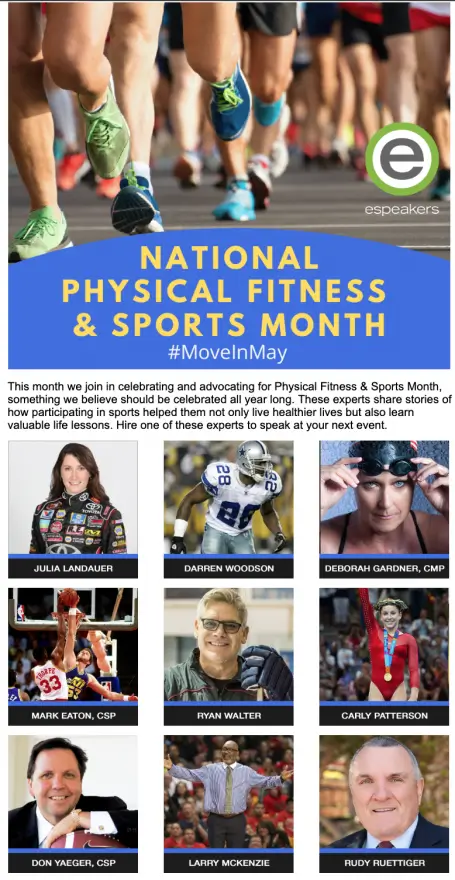 Physical Fitness and Sports Month