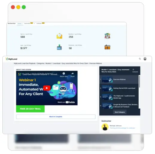 Create Membership Areas