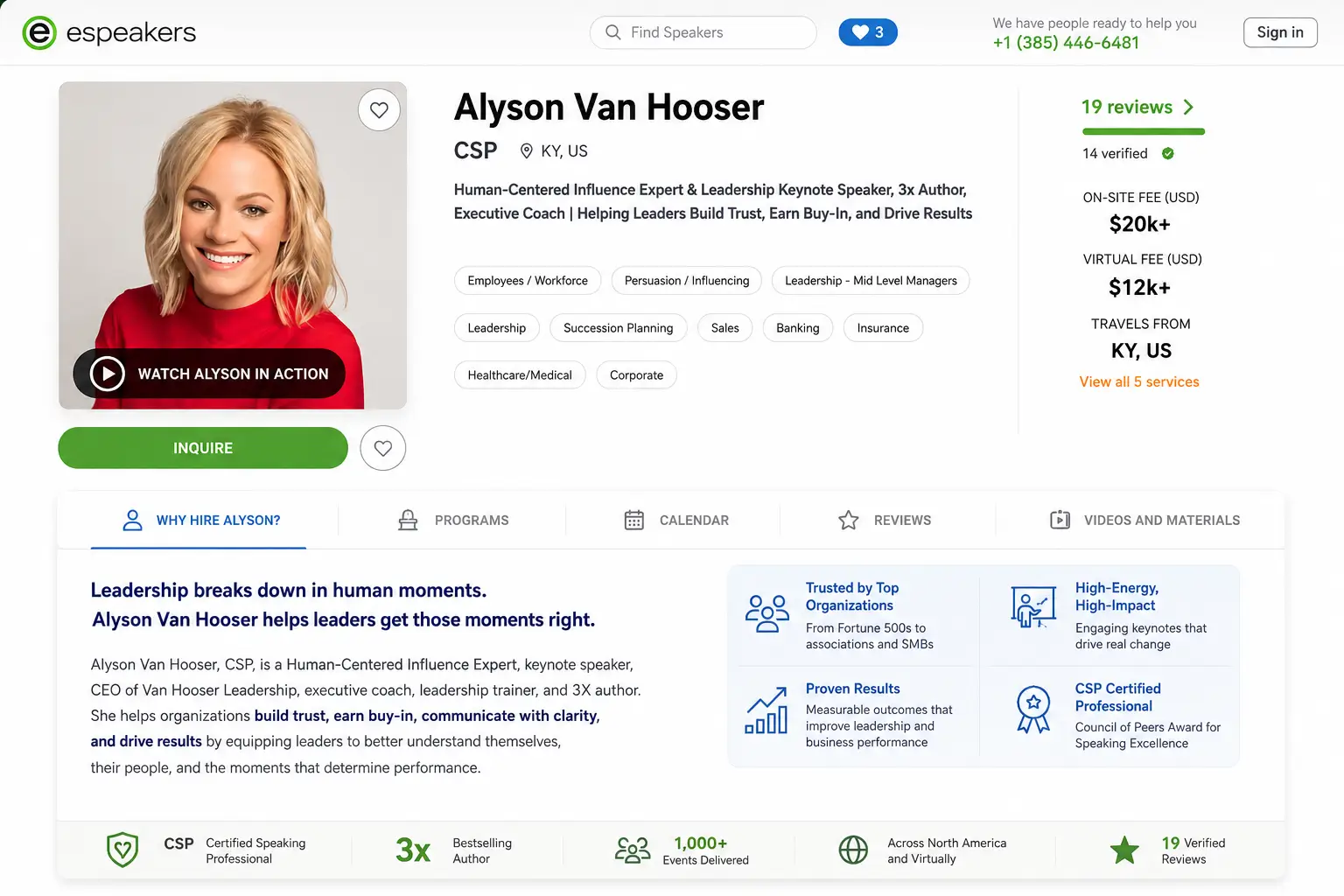 Map showing eSpeakers PRO speaker profile syndicated to 50+ speaker directories, bureau sites, and corporate speaker search platforms automatically when profile is updated